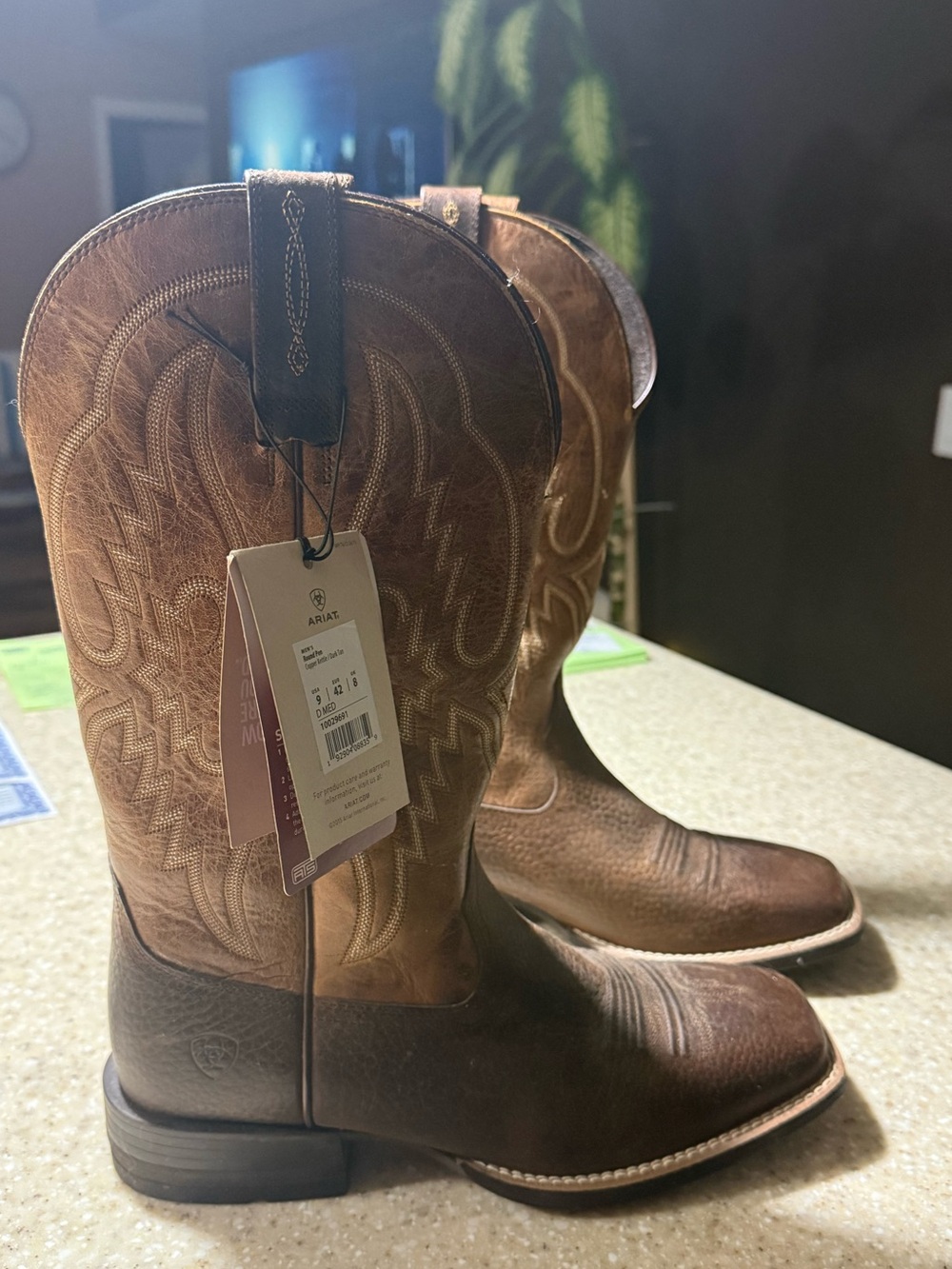 Ariat Men's Two-Tone Brown Western Pull-On Boots